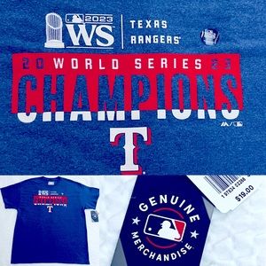 Texas Rangers Majestic World Series Champions Graphic MLB Men’s Cotton NWT Tee